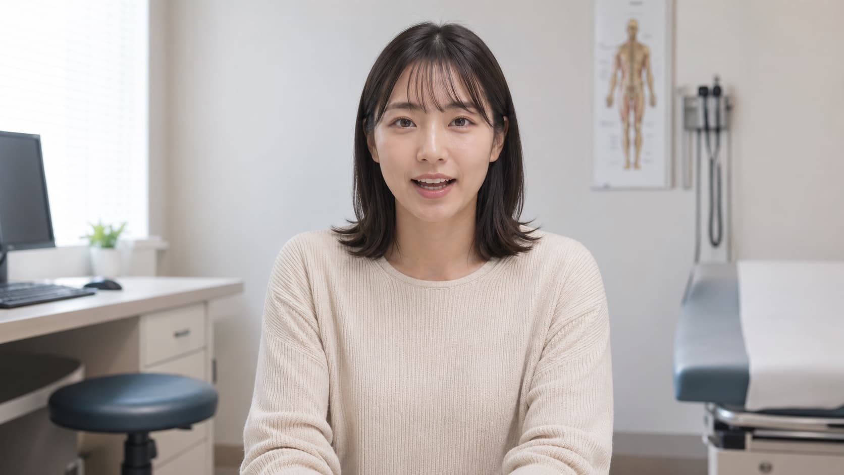 AI模擬患者の画面